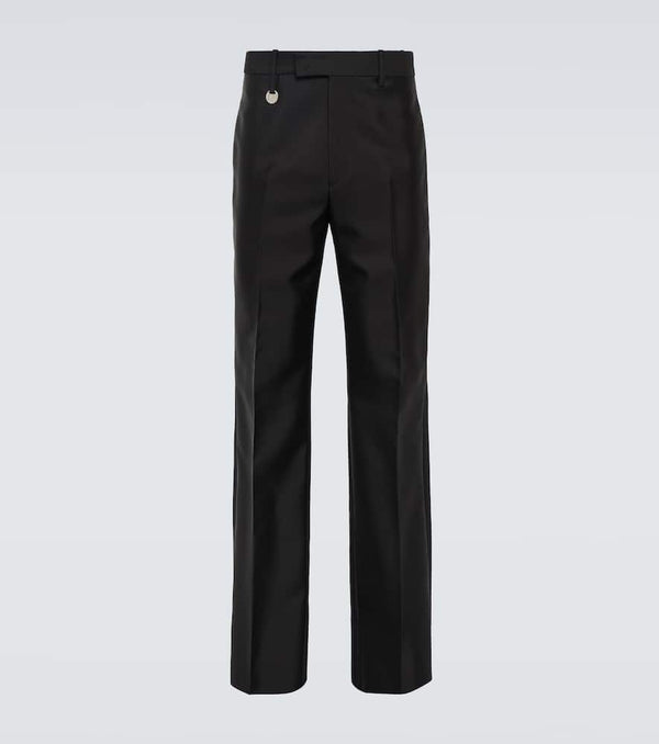 Burberry EKD wool and silk straight pants