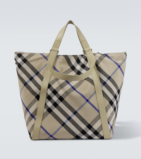 Burberry Burberry Check Large jacquard tote bag