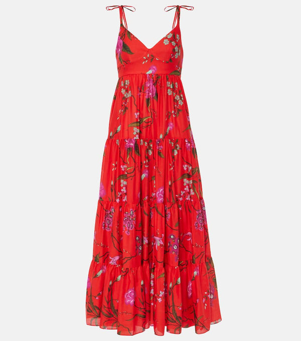 Erdem Floral cotton-blend midi dress