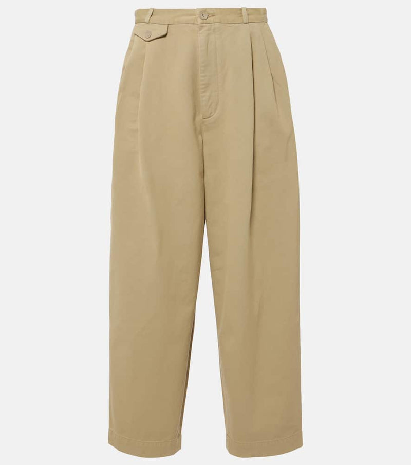 Agolde Becker wide-leg cotton twill chinos