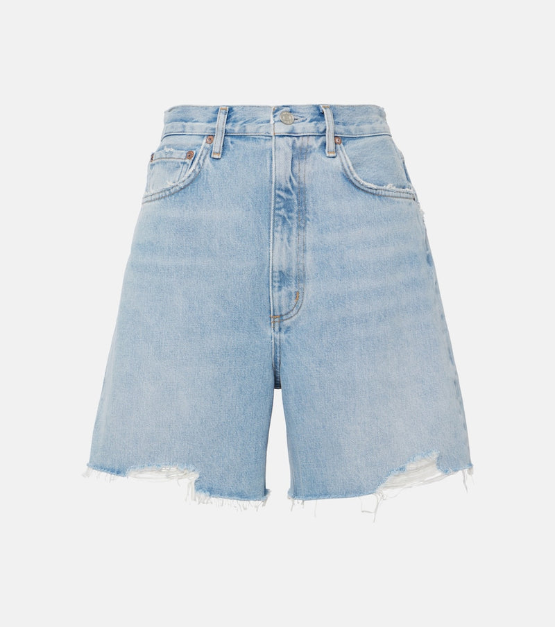 Agolde Stella high-rise denim shorts