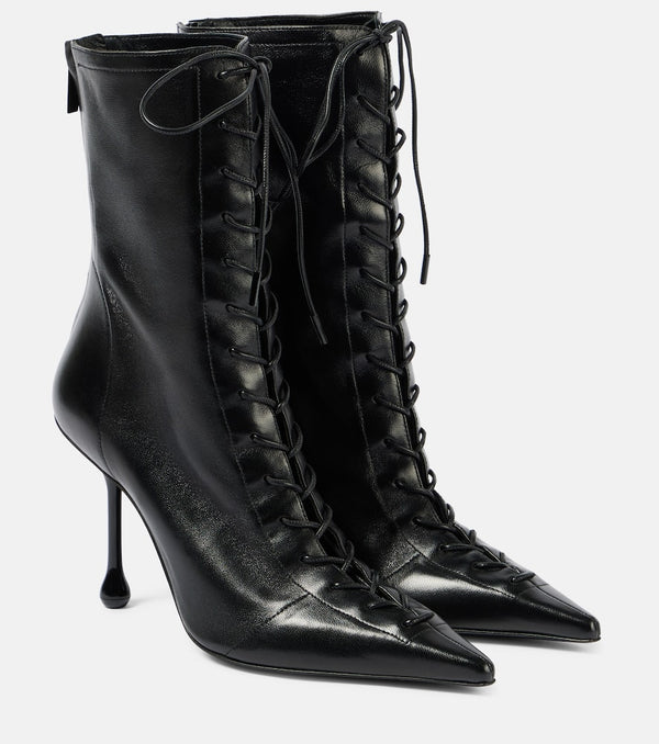 Jimmy Choo Scarlett 95 leather lace-up boots