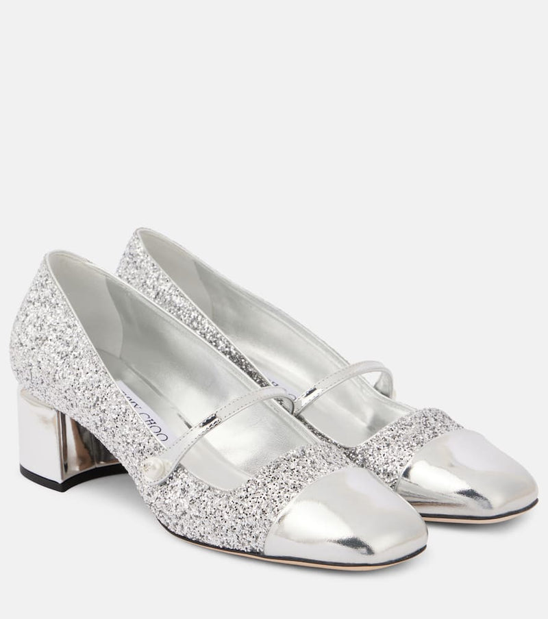 Jimmy Choo Elisa 45 glitter pumps