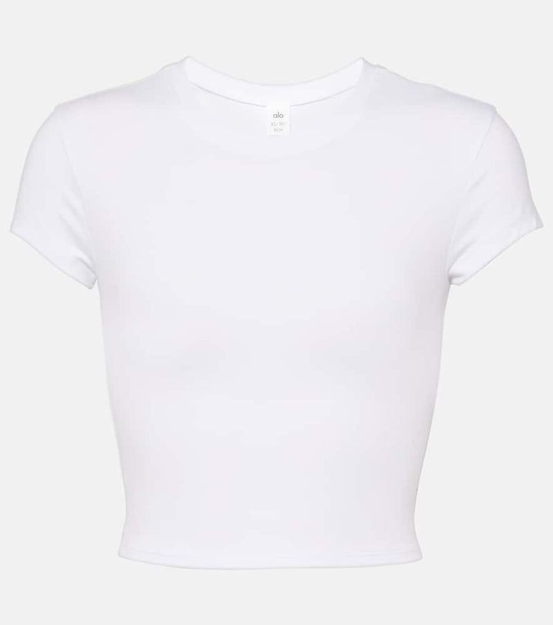 Alo Yoga Alosoft cropped jersey T-shirt