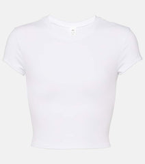 Alo Yoga Alosoft cropped jersey T-shirt