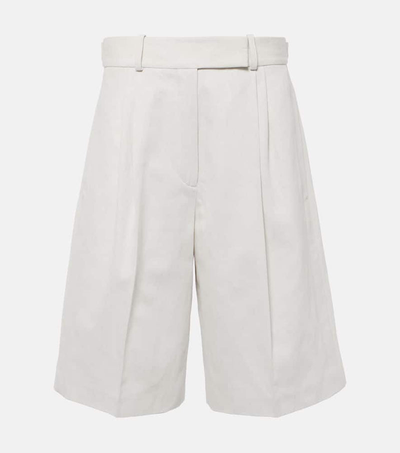 Proenza Schouler Jenny cotton and linen Bermuda shorts