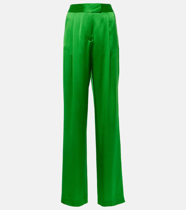 The Sei Pleated silk wide-leg pants