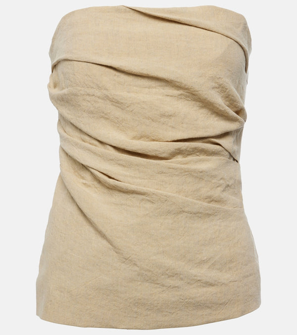 Tove Izel strapless linen top