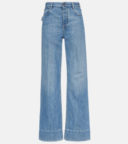 Bottega Veneta Mid-rise wide-leg jeans