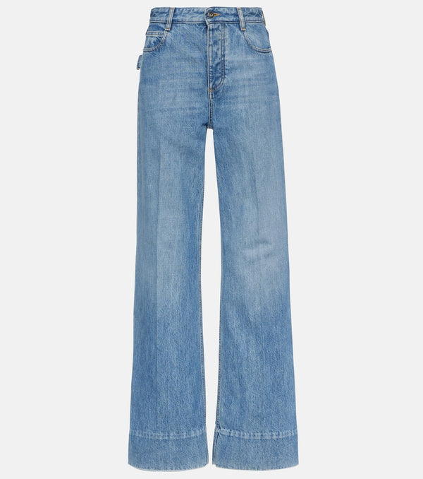 Bottega Veneta Mid-rise wide-leg jeans