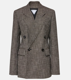 Bottega Veneta Wool and cotton-blend mouliné blazer