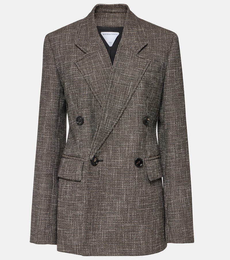 Bottega Veneta Wool and cotton-blend mouliné blazer