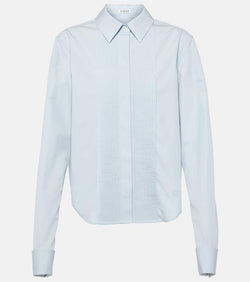 Loewe Pleated cotton poplin shirt