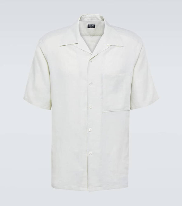 Zegna Linen bowling shirt