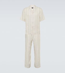 Zegna Striped linen pajamas