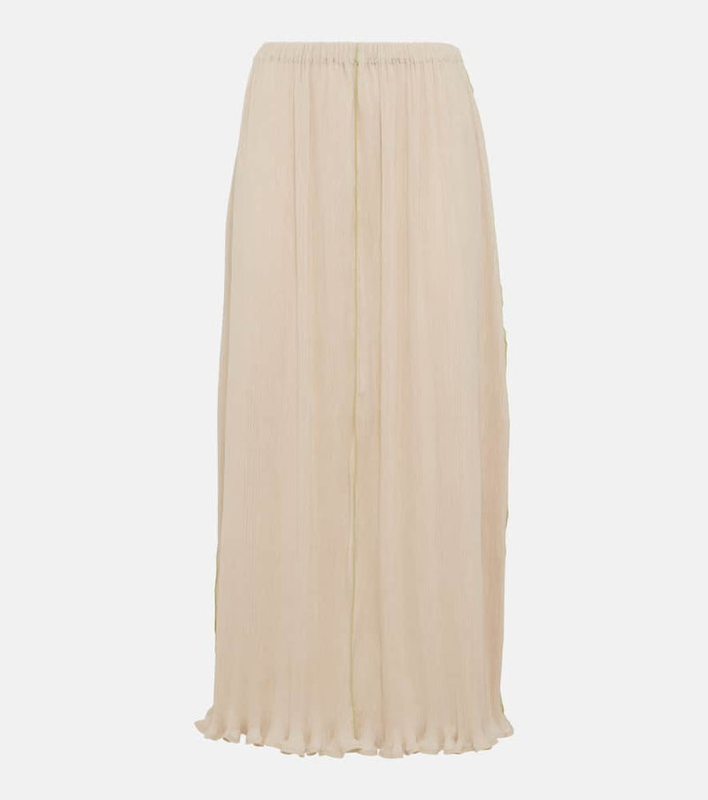 Toteme Plissé high-rise maxi skirt