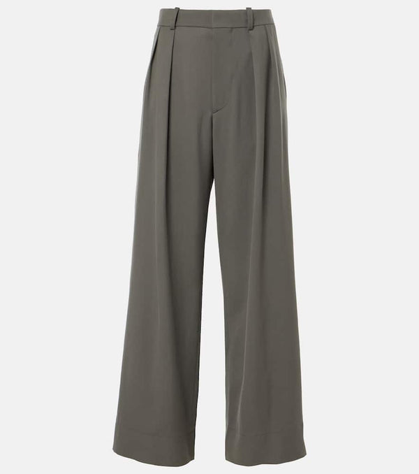 Wardrobe. NYC High-rise wool wide-leg pants