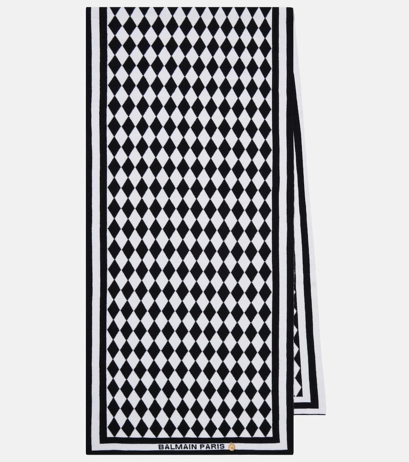 Balmain Wool jacquard scarf