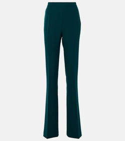 Safiyaa Alexa high-rise crêpe flared pants