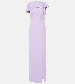 Safiyaa Derra draped crêpe gown