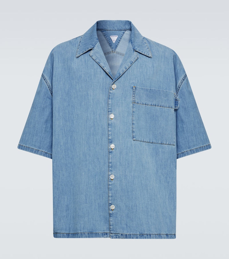 Bottega Veneta Denim bowling shirt