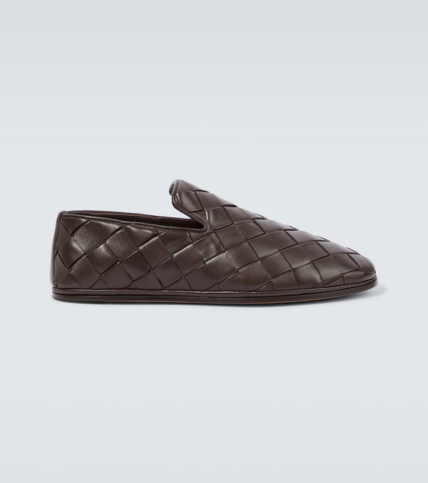 Bottega Veneta Sunday Intrecciato leather slip-on shoes