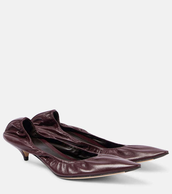 The Row Liisa leather pumps