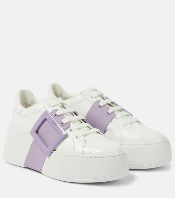 Roger Vivier Viv' Skate leather platform sneakers