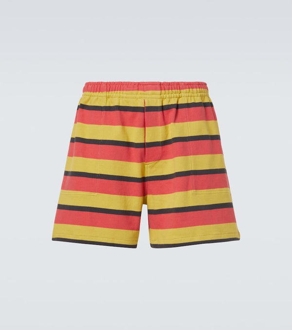 Bode Rec striped cotton jersey shorts