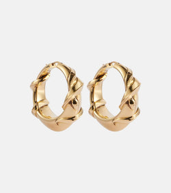 Alexander McQueen Snake hoop earrings