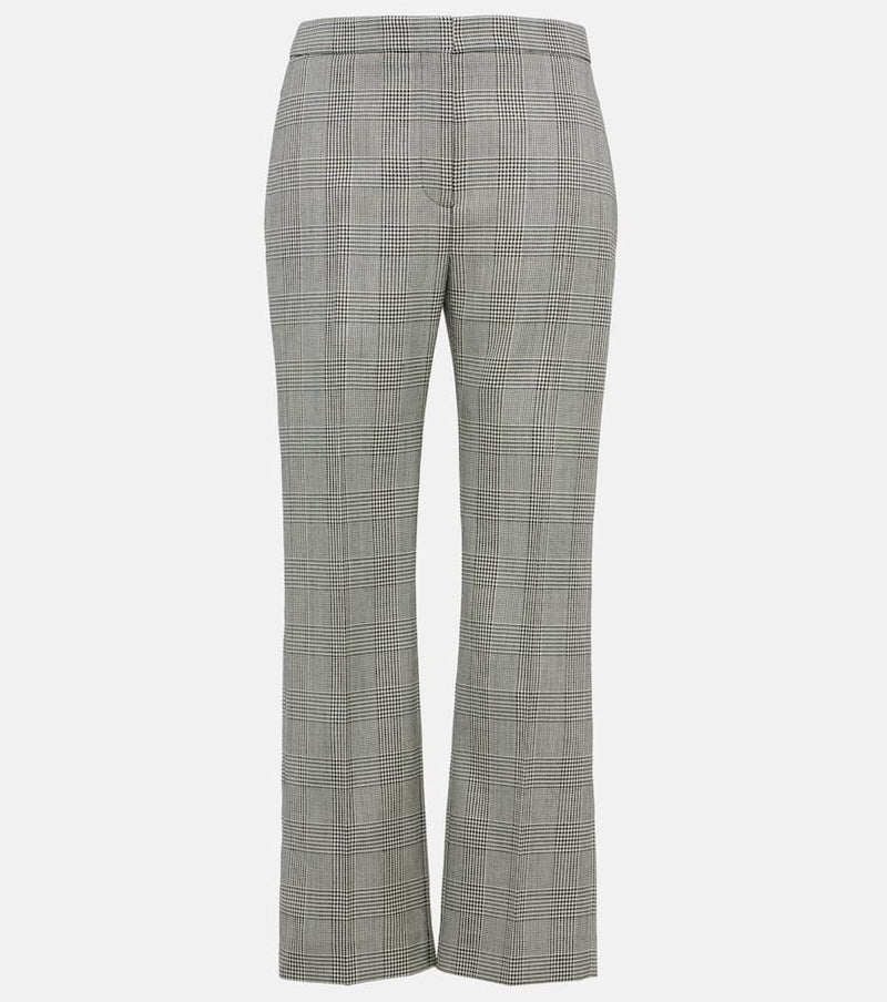 Alexander McQueen Prince of Wales checked wool slim pants