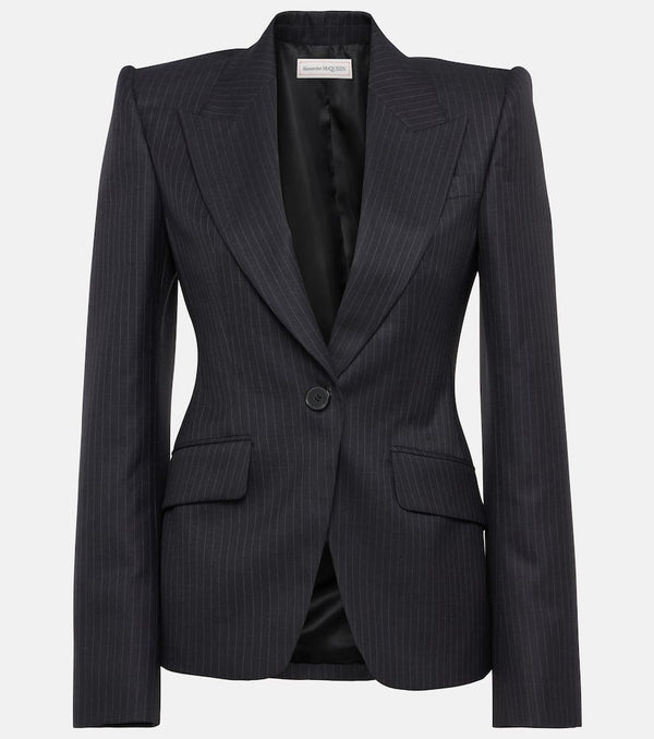 Alexander McQueen Pinstripe wool blazer