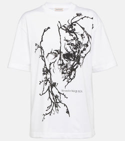 Alexander McQueen Floral cotton jersey T-shirt