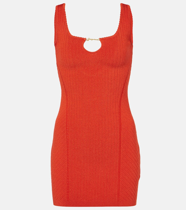 Jacquemus La Mini Robe Sierra ribbed-knit minidress