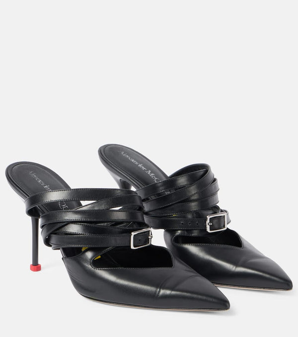 Alexander McQueen Leather mules