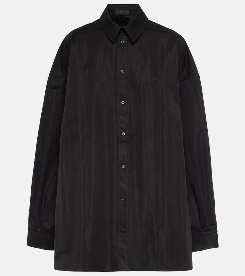 Wardrobe.NYC Oversized cotton-blend drill shirt