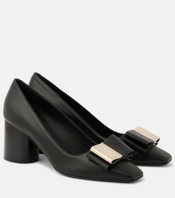 Ferragamo Lena 60 leather pumps