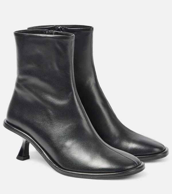 Souliers Martinez Meyer leather ankle boots