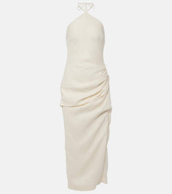 Simkhai Hansel halterneck linen maxi dress