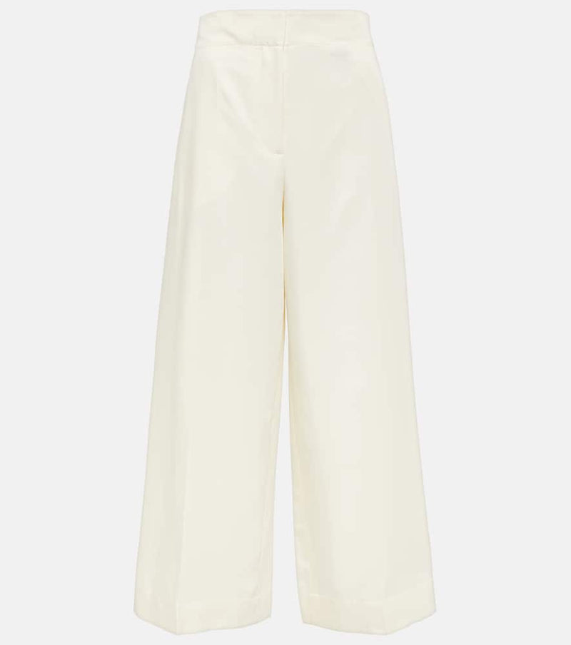 Joseph Thurlow silk and cotton wide-leg pants