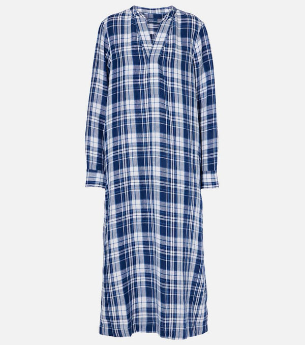 Polo Ralph Lauren Plaids linen maxi dress