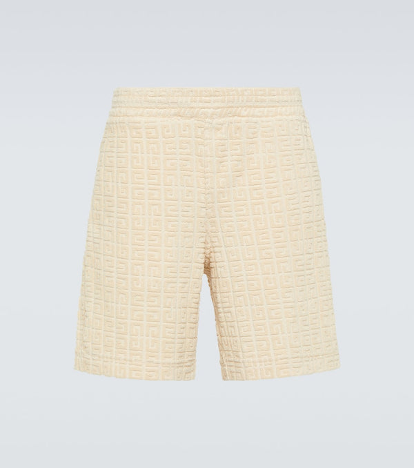 Givenchy 4G cotton-blend terry Bermuda shorts