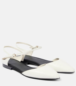 CO Leather slingback flats