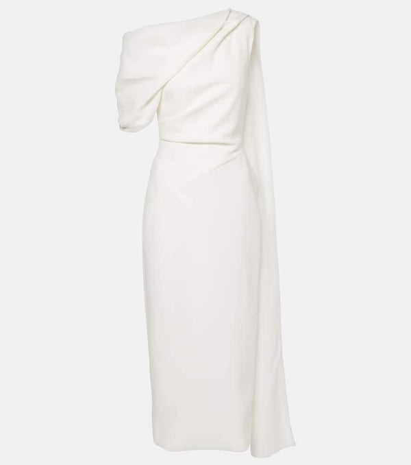 Roksanda Bridal Maite draped caped midi dress