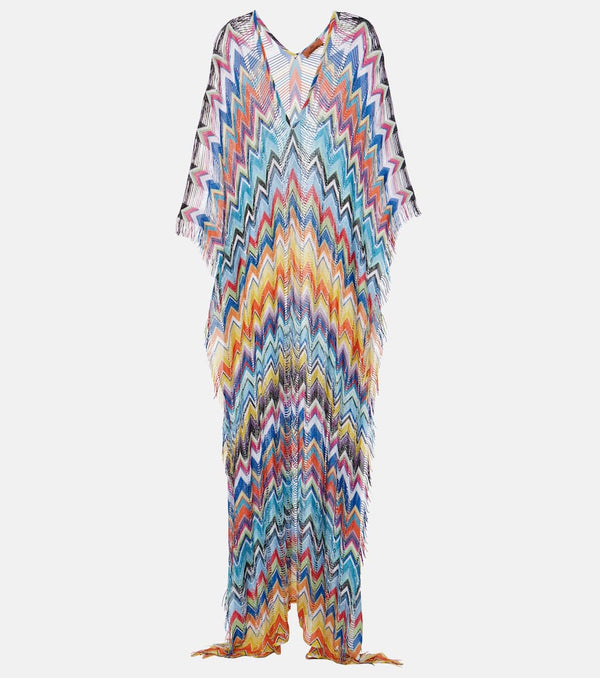 Missoni Zig Zag fringed maxi dress