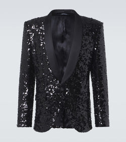 Dolce & Gabbana Sequined tuxedo jacket