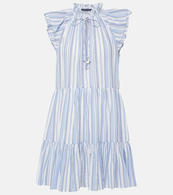 Veronica Beard Striped cotton minidress