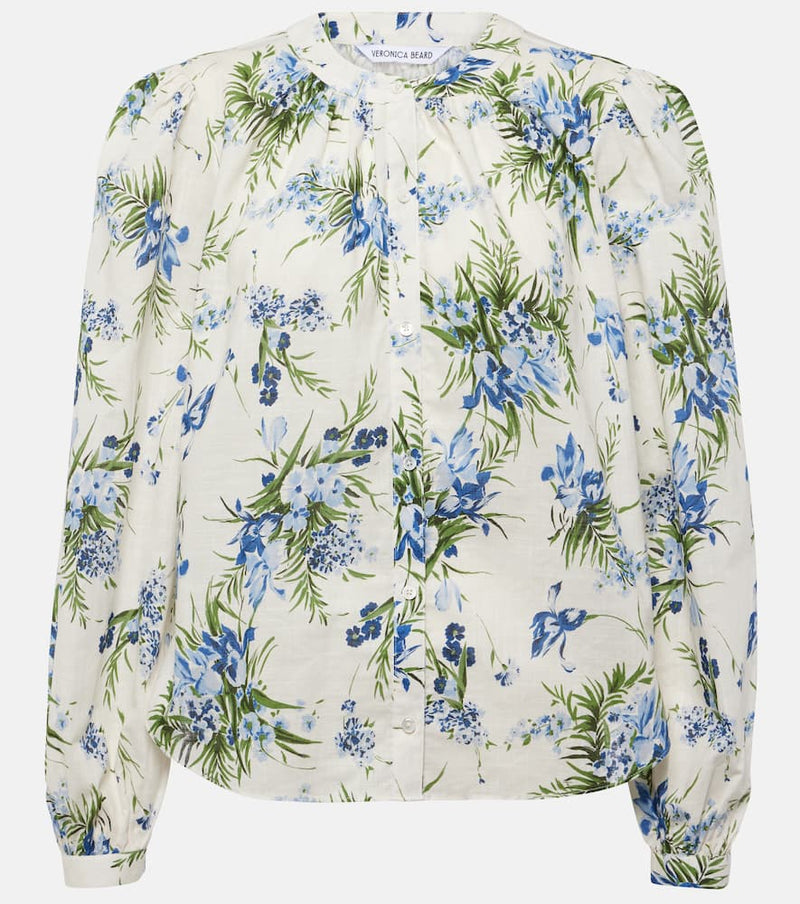 Veronica Beard Ashlynn floral cotton shirt