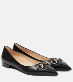 Gucci Horsebit leather ballet flats