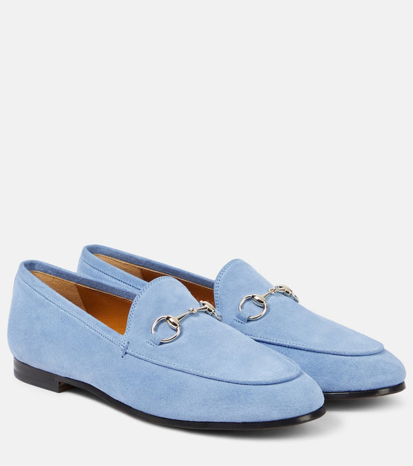 Gucci Gucci Jordaan Horsebit suede loafers